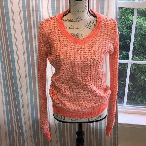 Sweaters - Orange Cable Knit Sweater Sweaters - Orange Cable Knit Sweater